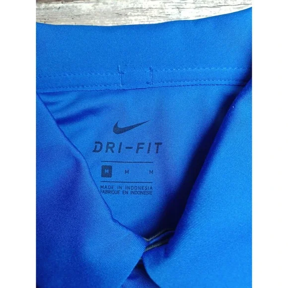 Nike Dri-fit Mens Meduim Royal Blue Florida Gators Short Sleeve Polo - Picture 2 of 6